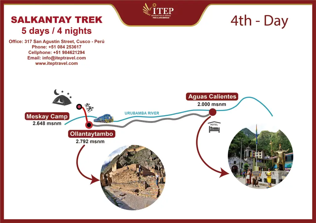 MAPA DE SALKANTAY 5 DIAS Y 4 NOCHES